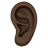 Ear: Dark Skin Tone