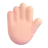 Raised Hand: Light Skin Tone