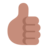 Thumbs Up: Medium Skin Tone