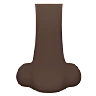 Nose: Dark Skin Tone Emoji 👃🏿 image - Apple style