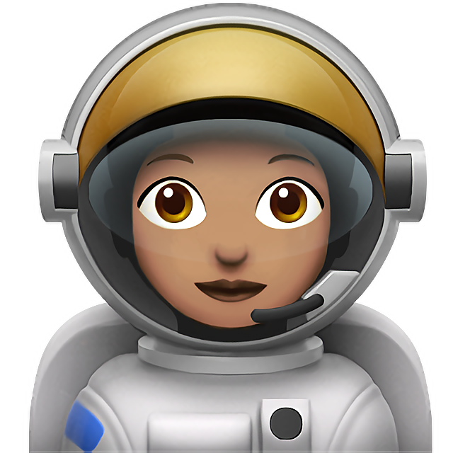 Woman Astronaut: Medium Skin Tone