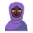 Woman With Headscarf: Dark Skin Tone