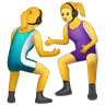 Women Wrestling Emoji 🤼‍♀️ image - WhatsApp style