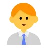 Man Office Worker Emoji 👨‍💼 image - Tossface style