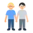 Men Holding Hands: Medium-Light Skin Tone, Light Skin Tone