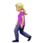 Woman Walking: Medium-Light Skin Tone