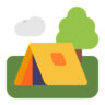 Emoji Campeggio 🏕 image - Microsoft Classic 2D style
