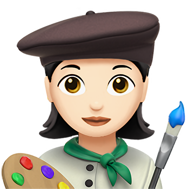 Woman Artist: Light Skin Tone