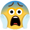 Cara gritando de miedo Emoji 😱 image - Skype style