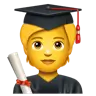 Student Emoji 🧑‍🎓 image - WhatsApp style