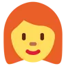 Woman: Red Hair Emoji 👩‍🦰 image - Twitter / X (Twemoji) style