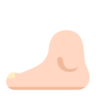 Foot: Light Skin Tone Emoji 🦶🏻 image - Microsoft Classic 2D style