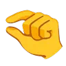 Emoji Ciupind mâna 🤏 image - Google Noto Color Animated style