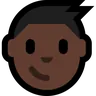 Boy: Dark Skin Tone Emoji 👦🏿 image - Microsoft Windows 10 Segoe UI Emoji style