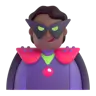 Supervillain: Medium-Dark Skin Tone Emoji 🦹🏾 image - Microsoft 3D Fluent style