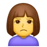 Woman Pouting Emoji 🙎‍♀️ image - Samsung style