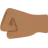 Left-Facing Fist: Medium-Dark Skin Tone