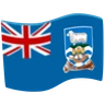 Flag: Falkland Islands Emoji 🇫🇰 image - Facebook Messenger (2016) style