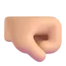 Right-Facing Fist: Medium-Light Skin Tone Emoji 🤜🏼 image - Microsoft 3D Fluent style