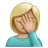 Woman Facepalming: Medium-Light Skin Tone