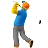 Man Golfing