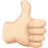 Thumbs Up: Light Skin Tone