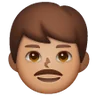 Man: Medium Skin Tone Emoji 👨🏽 image - Samsung style