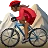 Woman Mountain Biking: Medium-Dark Skin Tone