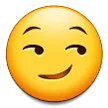 Visage avec sourire narquois
