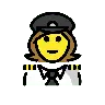 Woman Pilot Emoji 👩‍✈️ image - OpenMoji style