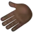 Leftwards Hand: Dark Skin Tone