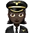 Woman Pilot: Dark Skin Tone