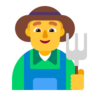 Man Farmer Emoji 👨‍🌾 image - Microsoft Classic 2D style