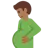 Pregnant Man: Medium-Dark Skin Tone