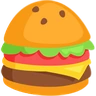 汉堡 Emoji 🍔 image - Facebook Messenger (2016) style