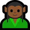 Elf: Medium-Dark Skin Tone Emoji 🧝🏾 image - Microsoft Windows 10 Segoe UI Emoji style