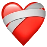 Mending Heart Emoji ❤️‍🩹 image - Apple style