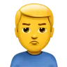 Man Pouting Emoji 🙎‍♂️ image - Apple style