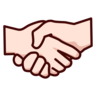 Handshake: Light Skin Tone Emoji 🤝🏻 image - Emojidex style