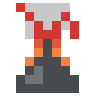 Vulcão Emoji 🌋 image - SerenityOS style