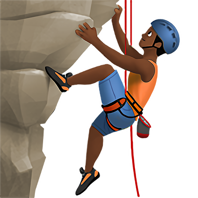 Man Climbing: Medium-Dark Skin Tone
