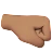 Right-Facing Fist: Medium Skin Tone