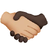 Handshake: Medium-Light Skin Tone, Dark Skin Tone Emoji 🫱🏼‍🫲🏿 image - Apple style