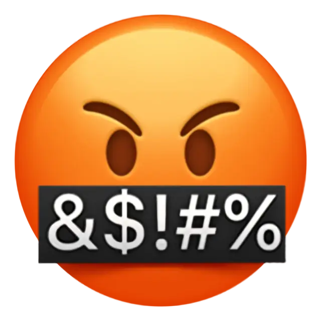Face With Symbols On Mouth