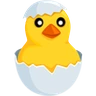 Emoji Kikelő csaj 🐣 image - Facebook Messenger (2016) style