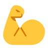 Emoji Bicipite flessibile 💪 image - Microsoft Classic 2D style