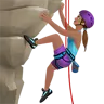 Woman Climbing: Medium Skin Tone Emoji 🧗🏽‍♀️ image - Apple style