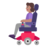 Woman In Motorized Wheelchair: Medium Skin Tone