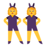 Women With Bunny Ears Emoji 👯‍♀️ image - Microsoft Classic 2D style