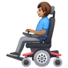 Man In Motorized Wheelchair: Medium Skin Tone Emoji 👨🏽‍🦼 image - Samsung style